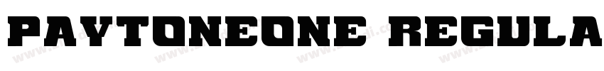 PaytoneOne Regular字体转换